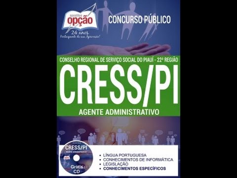 Apostila CRESS PI 2017 Agente Administrativo Impressa e Digital