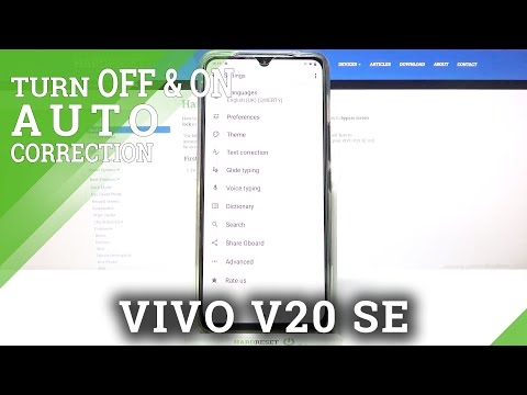 How to Turn On/Off Autocorrection in VIVO V20 SE – Text Correction Options