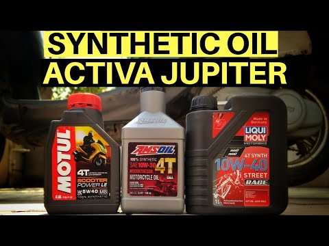 BEST SYNTHETIC ENGINE OIL FOR SCOOTER! ACTIVA JUPITER MOTUL LIQUI MOLY AMSOIL CITY HIGHWAY REVIEW