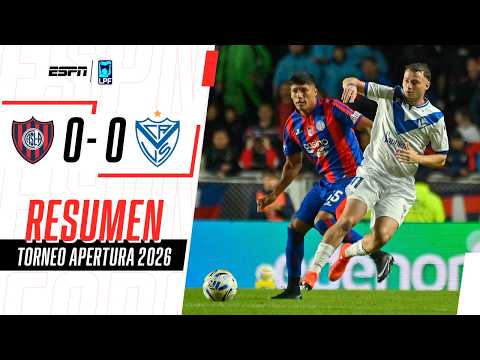 EL CICLÓN Y EL FORTÍN EMPATARON BAJO UN DILUVIO EN EL GASÓMETRO | San Lorenzo 0-0 Vélez | RESUMEN