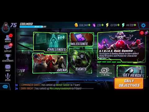 Ghost opening 11 red star orbs marvel strike force