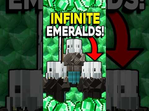 BEST INFINITE EMERALD FARM EVER! IN MINECRAFT BEDROCK 1.21!
