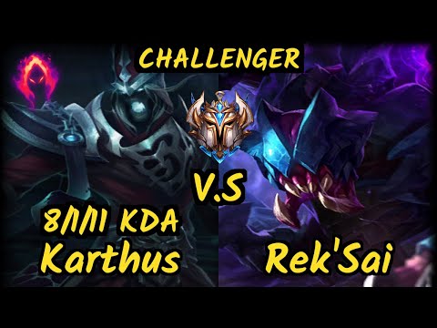 BJK Gilius (KARTHUS) vs REK'SAI - 8/1/11 KDA JUNGLE CHALLENGER GAMEPLAY - EUW v9.7