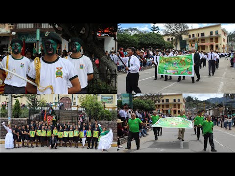 DESFILE DEL 75 ANIVERSARIO IE Secundaria AGROPECUARIO Nº 13 Huancabamba Piura