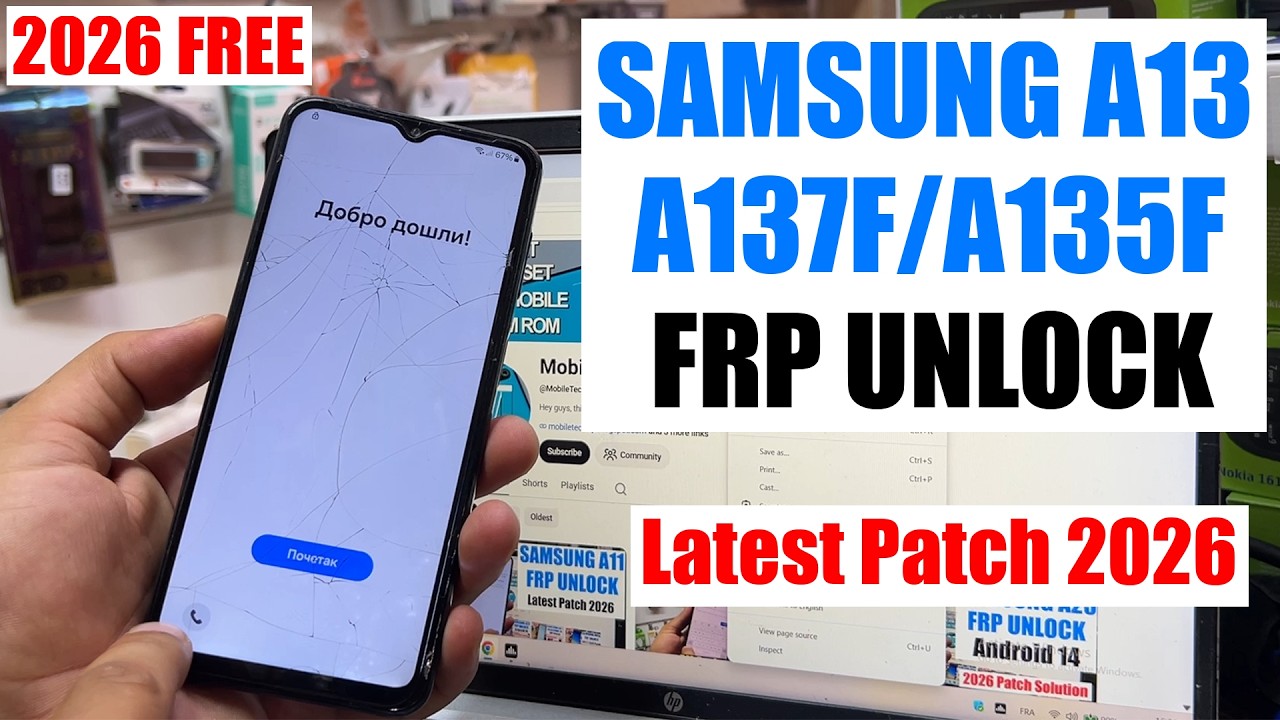 Samsung A13 FRP Bypass Android 14 2026 | Remove Google Account A137f/A135f | Samsung a13 FRP Unlock