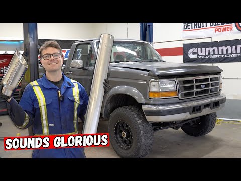 New Exhaust on My 7.3L Powerstroke F-350 | The OBS Ford FINALLY Sounds Mean!