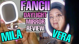 FANCII LIGHTED VANITY MAKEUP MIRROR VERA MIRROR & FANCII MILA MIRROR REVIEW -RECHARGEABLE LED MIRROR