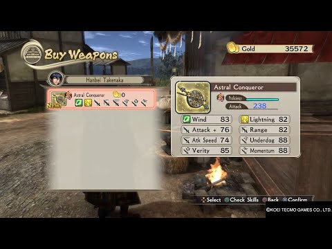 SAMURAI WARRIORS: Spirit of Sanada. Rare Weapon (Hanbei Takenaka)