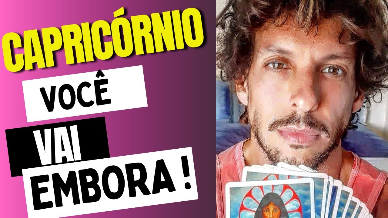 ♑️ CAPRICÓRNIO: VOCÊ VAI EMBORA ! TAROT TERAPÊUTICO