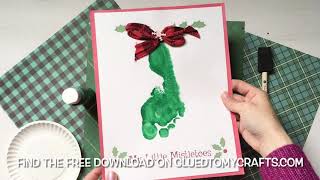 My Little Mistletoes – Footprint Keepsake Printable For Christmas