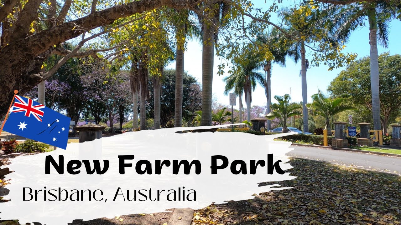 Embark on an immersive walking tour at New Farm Park.
