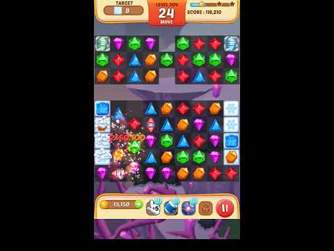 Jewel Match King Level 304 - Walkthrough ( No Booster )