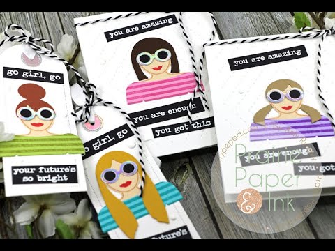 Waffle Flower Go Girl Cards and Bookmarks