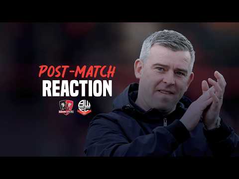 STEVEN SCHUMACHER | Head Coach reacts to Exeter City away