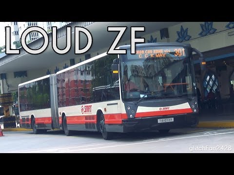 [SMRT] (Retired)  Loud ZF - TIB1073R on Service 301 - Mercedes Benz O405G Hispano Habit