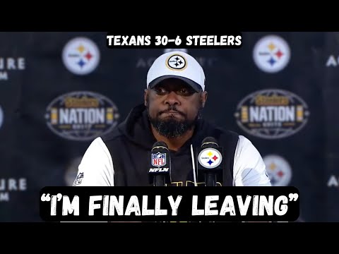 Mike Tomlin STEPS DOWN as coach after playoff exit - Post Game Press Conference- Texans vs Steelers