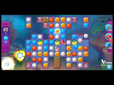 Fishdom. 9569 super hard level no boosters and diamonds. 22 moves