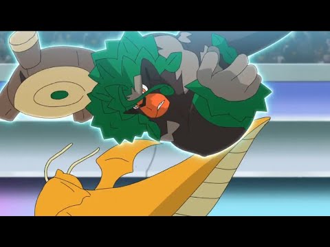 RILLABOOM Defeats DRAGONITE | Ash vs Leon | Dragonite vs Rillaboom full Battle | Journeys ep 131