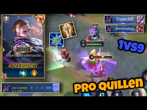 How to Win with Quillen | As a Jungle Pro Gameplay Amazing Carry | Arena Of Valor Moonlight Quillen