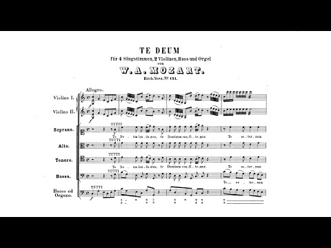 Wolfgang Amadeus Mozart – Te Deum, K 141/66b