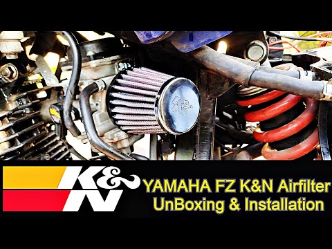 YAMAHA FZ K&N Air-filter Unboxing & Installation