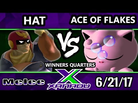 S@X 207 - Hat (Captain Falcon, Sheik) Vs. Ace of Falkes (Jigglypuff) - Smash Melee Winners Quarters