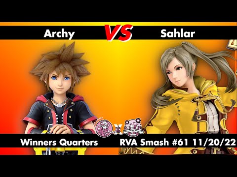 RVA Smash #61: Archy (Sora/Young Link) vs Sahlar (Robin) - Winners Quarters - Smash Ultimate SSBU