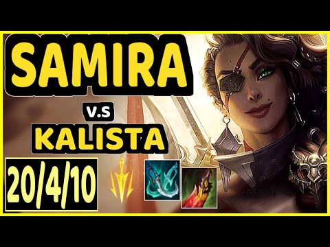 DEáDLY (SAMIRA) vs KALISTA - 20/4/10 KDA BOTTOM ADC CHALLENGER GAMEPLAY - EUW