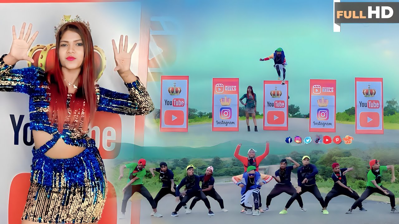 Youtube Ka Raja Reels ki Rani • New Nagpuri Sadri Dance Video 2024 • Anjali Tigga • Santosh Daswali