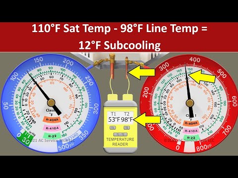 Practice Checking the Charge of an R 410A Air Conditioner with Subcooling Method 4 Scenarios