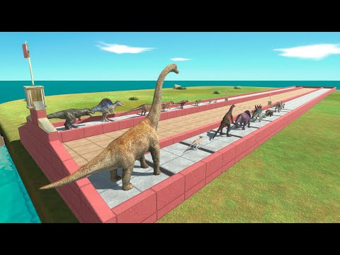 Relay Race: Carnivores vs Herbivores Dinosaurs - Animal Revolt Battle Simulator