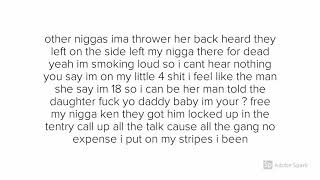 "Gutta Takeoff" LYRICS DJ Shab Feat. GlokkNine