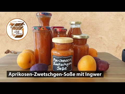 Barbecue Sauce  aus Aprikose, Zwetschge und Ingwer - auch super zu asiatischen Gerichten!