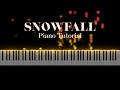 øneheart x reidenshi - snowfall | piano tutorial