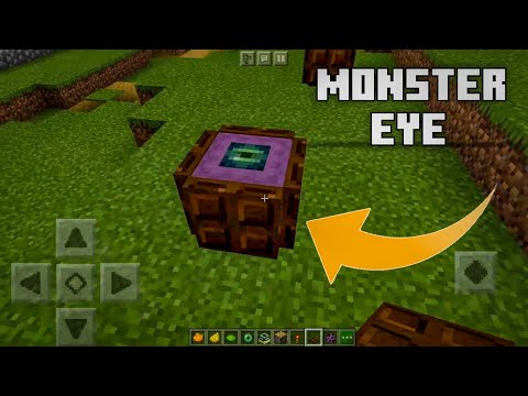 MINECRAFT : HOW TO MAKE A MONSTER EYE #Shorts
