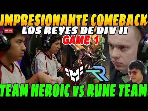 😲SURPRISING COMEBACK x2, Team HEROIC vs RUNA TEAM, GAME 1😲| SURPRISING with CENTAURO MID😲