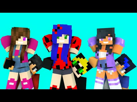 MONSTER SCHOOL : SUPER IDOL DANCE MEME LADYBUG, APHMAU, JULIA - MINECRAFT ANIMATION