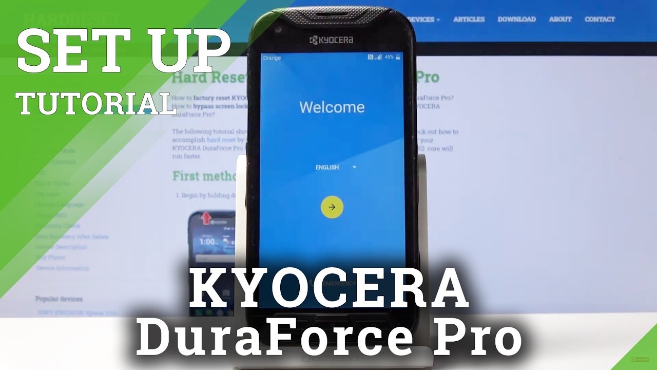 KYOCERA DuraForce Pro Set Up Process