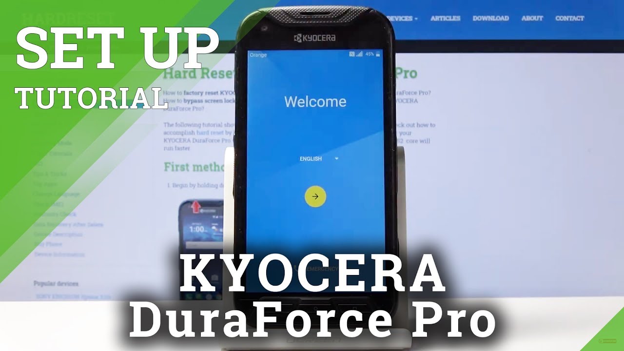 KYOCERA DuraForce Pro Set Up Process