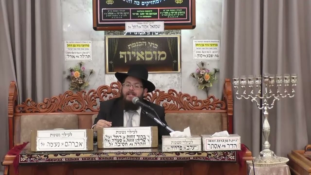 פרשת וישב  תשפ"ו בית הכנסת מוזאיוף