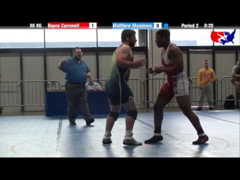 Boyce Cornwell vs. Matthew Meadows at 2013 Junior Nationals - FILA - GR