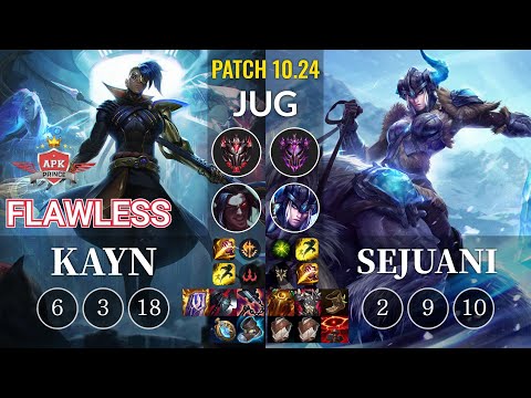 APK Flawless Kayn vs Sejuani Jungle - KR Patch 10.24