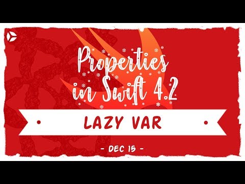 Lazy var properties in Swift 4.2 and Xcode 10 (EASY EXAMPLE)