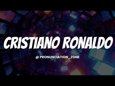 How to Pronounce CRISTIANO RONALDO Correctly | English Pronunciation Guide #facts