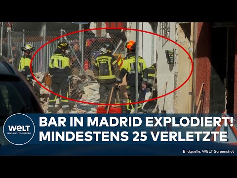 SCHOCK IN SPANIEN: Mindestens 25 Verletzte! Heftige Explosion in einer Bar erschüttert Madrid
