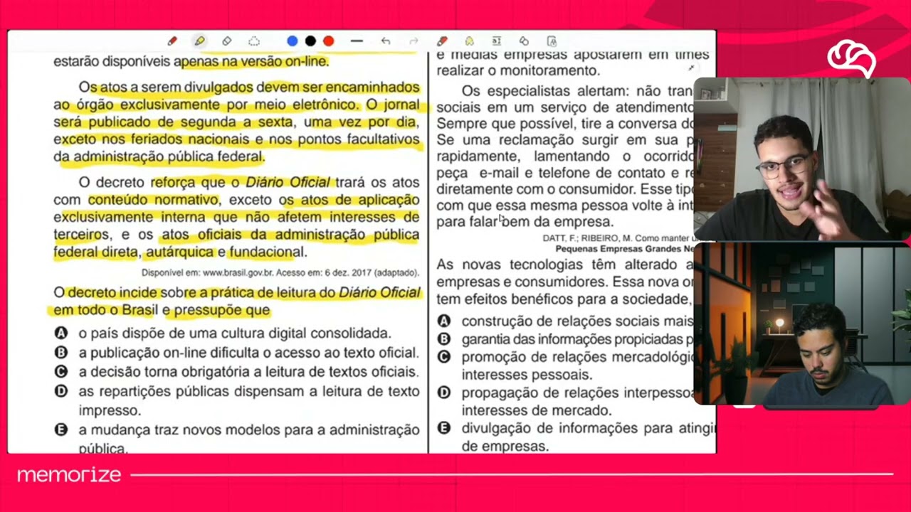 Resolução em Vídeo — Questão 29 ENEM 2020 PPL