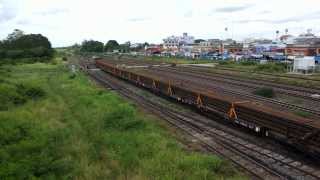 preview picture of video 'The special rails train No.1243 - GE 4005 from Kaeng Khoi Junction.'