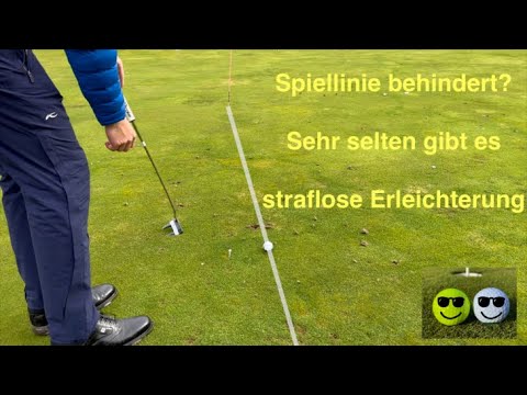 Spiellinie behindert? Sehr selten gibt es straflose Erleichterung! (+Korrektur)