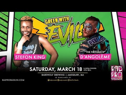 [FREE MATCH] Stefon King (Armani Kayos) vs D’Angolème (Aaron Rourke) | Rad Pro Rasslin’