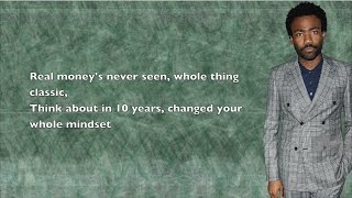 Childish Gambino - Sour Face (ft. Jay Rock) - Lyrics